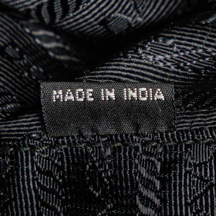 مملوكة مسبقًا Prada Black Red Bicolor Soft Calf Trimmed Saffiano Satchel