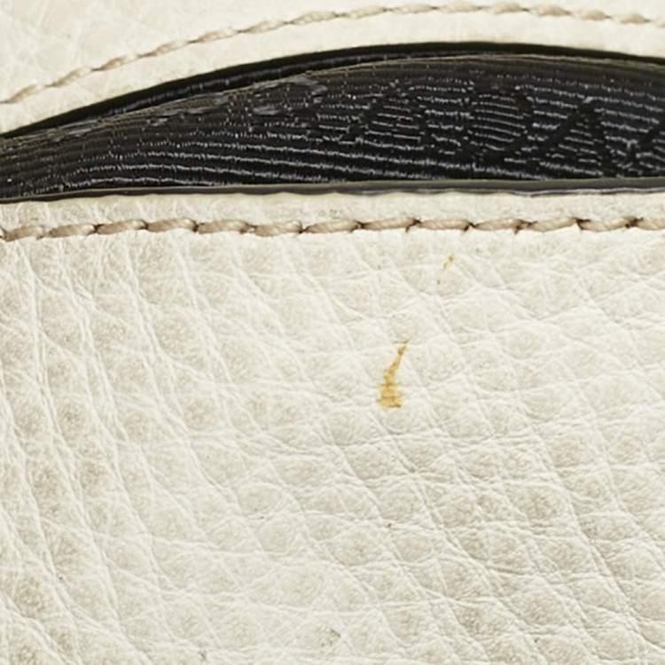 Pre Owned Prada White Vitello Daino Leather Tote