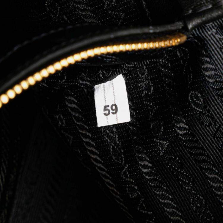 Pre Owned Prada Grey Saffiano and City Calf Esplanade Bag