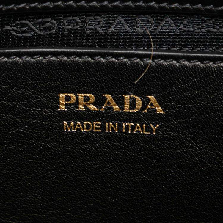 Pre Owned Prada Grey Saffiano and City Calf Esplanade Bag