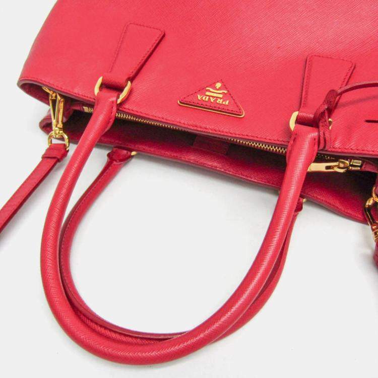 Pre Owned Prada Galleria Saffiano Lux Leather Shoulder Bag