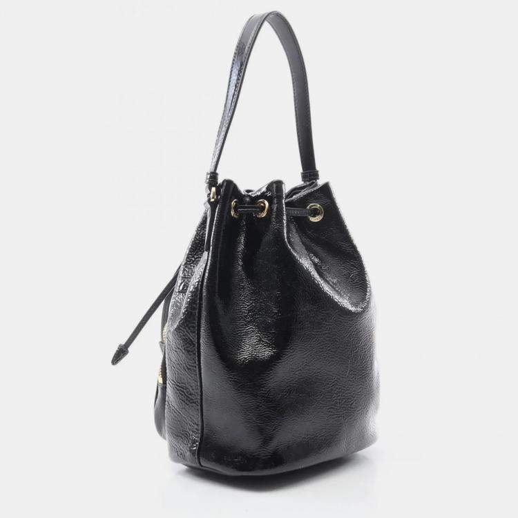 PRADA プラダ DUET デュエット レザー バケットバッグ 関税無料 Prada Duet Naplak Patent Leather Bucket Bag | Saks Fifth Avenue