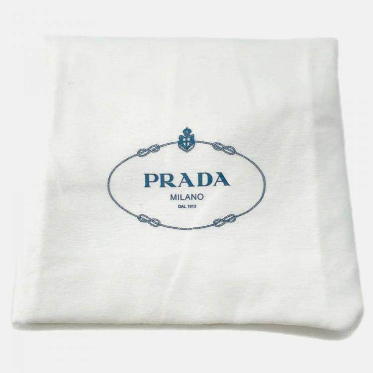Pre Owned Prada Mini Shopping Black Soft Grain Leather Tote Bag