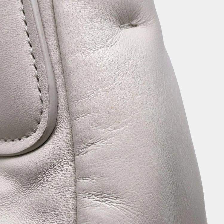 Pre Owned Prada Moon White Leather Handbag