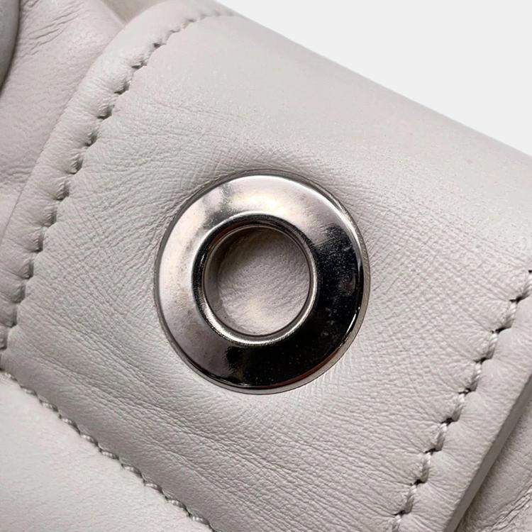 Pre Owned Prada Moon White Leather Handbag