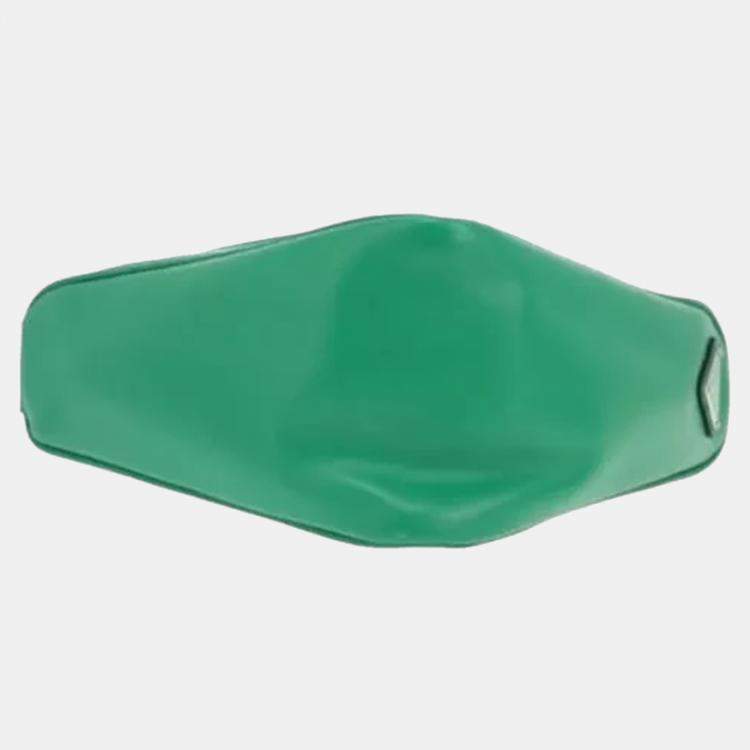 Pre Owned Prada Triangle Green Leather Shoulder Bag
