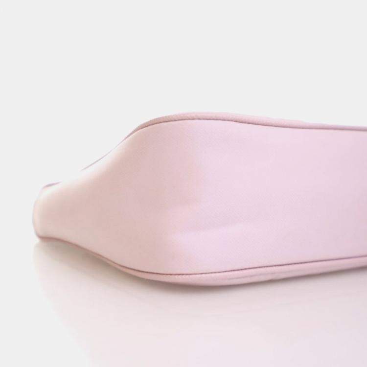 Pre Owned Prada Re-Edition 2005 Pink Nylon Shoulder Bag