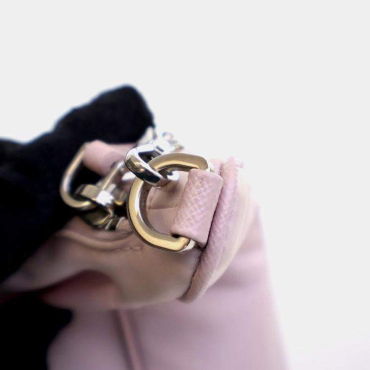 Pre Owned Prada Re-Edition 2005 Pink Nylon Shoulder Bag