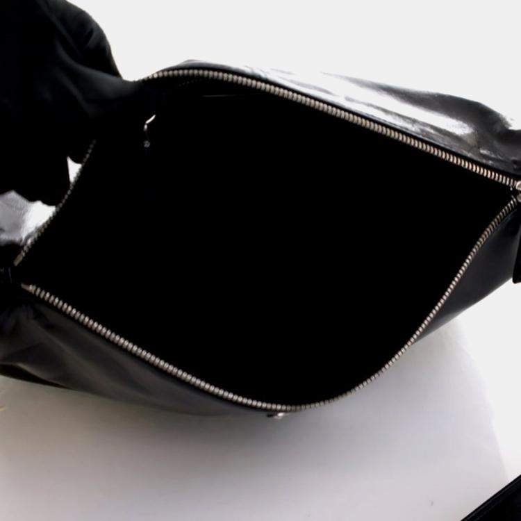 Pre Owned Prada Black Calfskin Shoulder Bag
