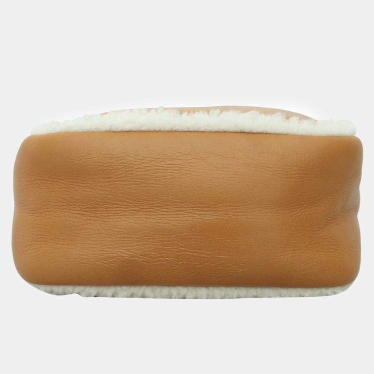 Pre Owned Prada Shearling Mini Handbag