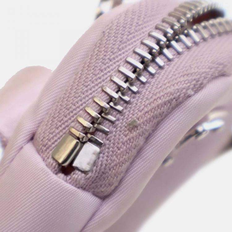 Pre Owned Prada Pink Tessuto Re Edition 2005 Satchel