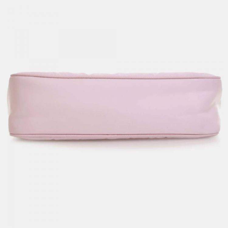 Pre Owned Prada Pink Tessuto Re Edition 2005 Satchel
