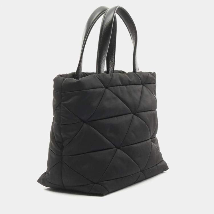 Pre Owned Prada Padded Black Re-Nylon Nylon Tote Bag