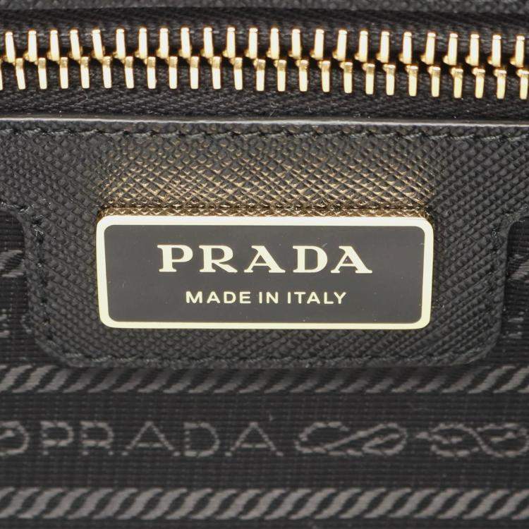 Pre Owned Prada Re-Edition 1978 Black Re-Nylon Saffiano Leather Bag