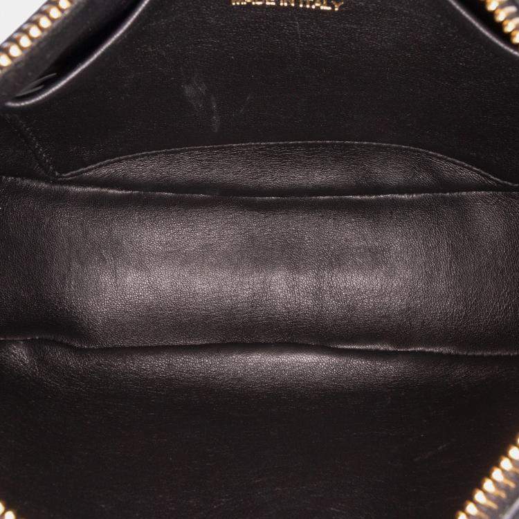 Pre Owned Prada Black Small Soft Calf Arque Satchel