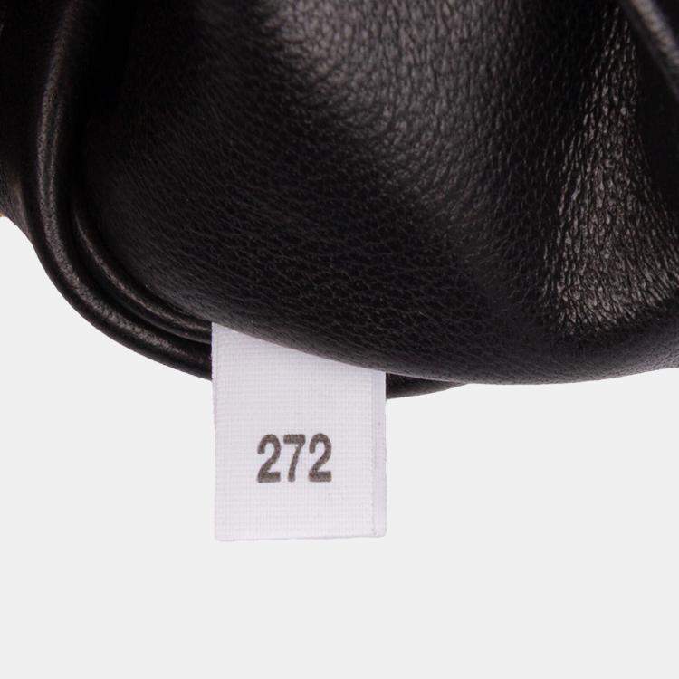 Pre Owned Prada Black Small Soft Calf Arque Satchel