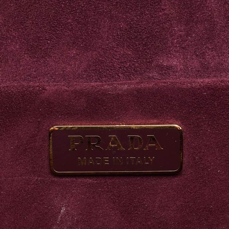 Pre Owned Prada Multicolor Velvet Lions Head Cahier Flap Shoulder Bag