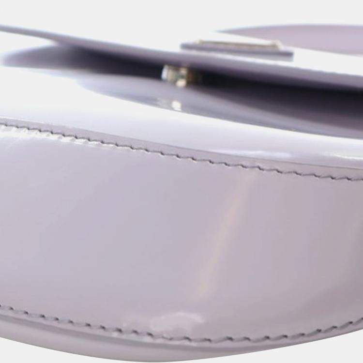 Pre Owned Prada Purple Spazzolato Cleo Shoulder Bag