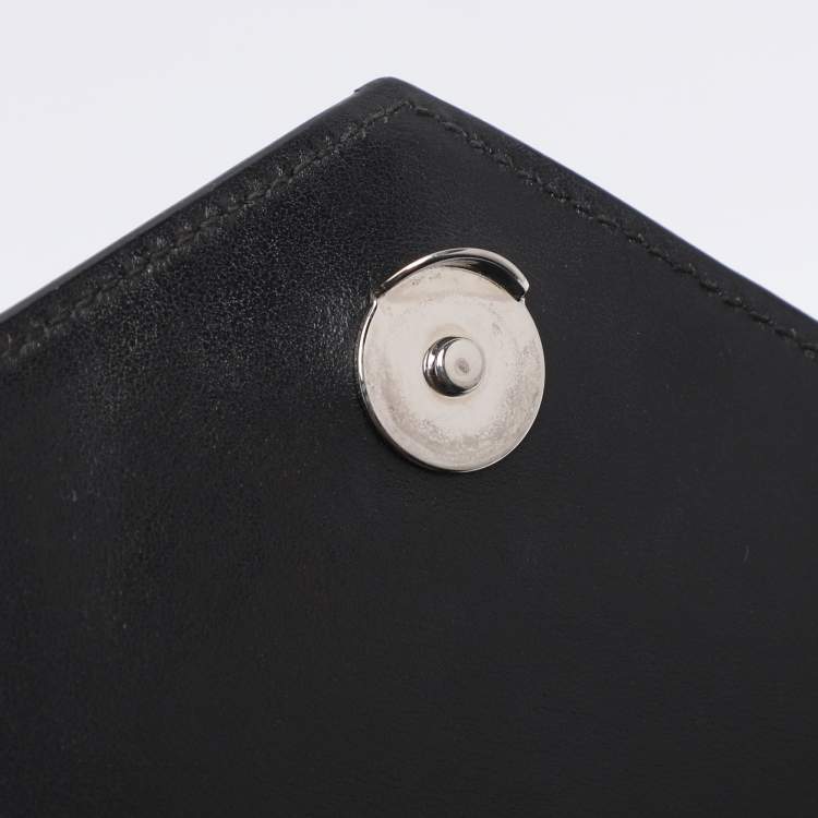 Pre Owned Prada Black Saffiano Cuir Leather Monochrome Shoulder Bag