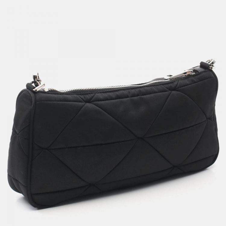 Pre Owned Prada Tessuto Black Nylon Shoulder Bag