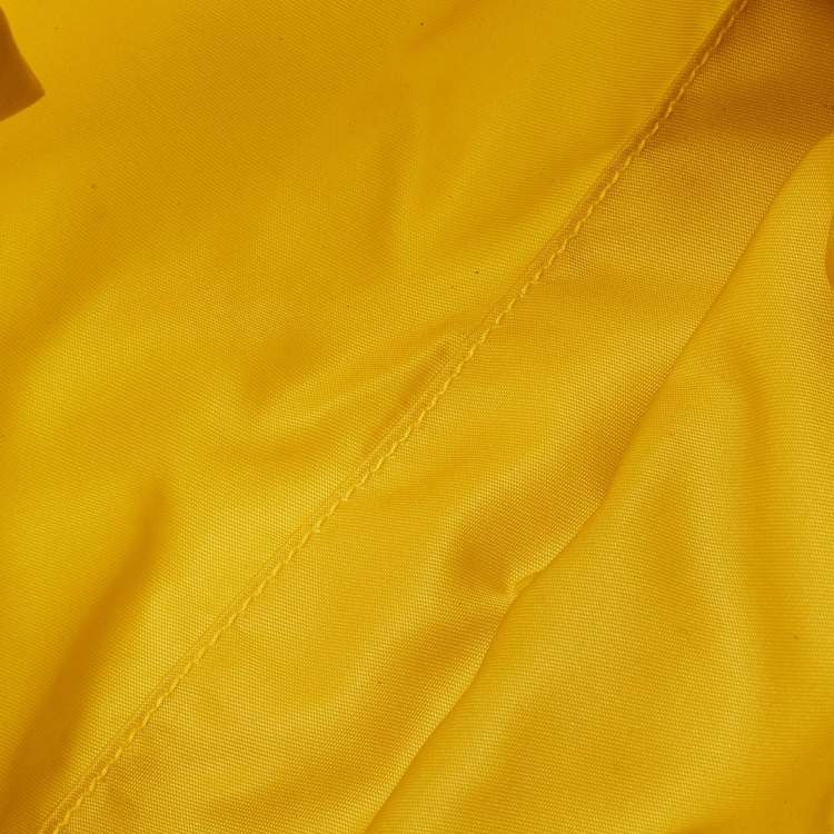 Pre Owned Prada Yellow Tessuto Nylon Cosmetic Pouch