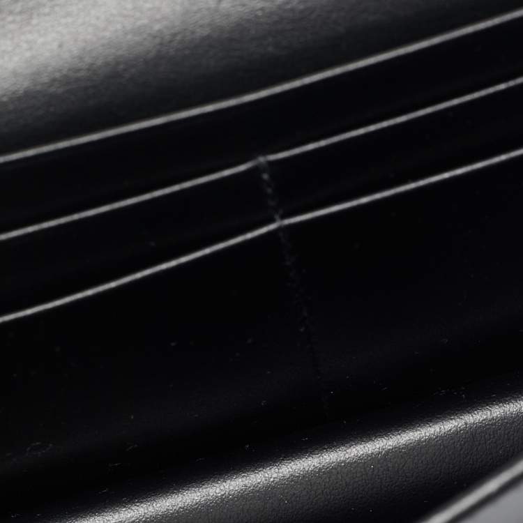 مملوكة مسبقًا Prada Black Satin Crystal Embellished Wallet on Chain