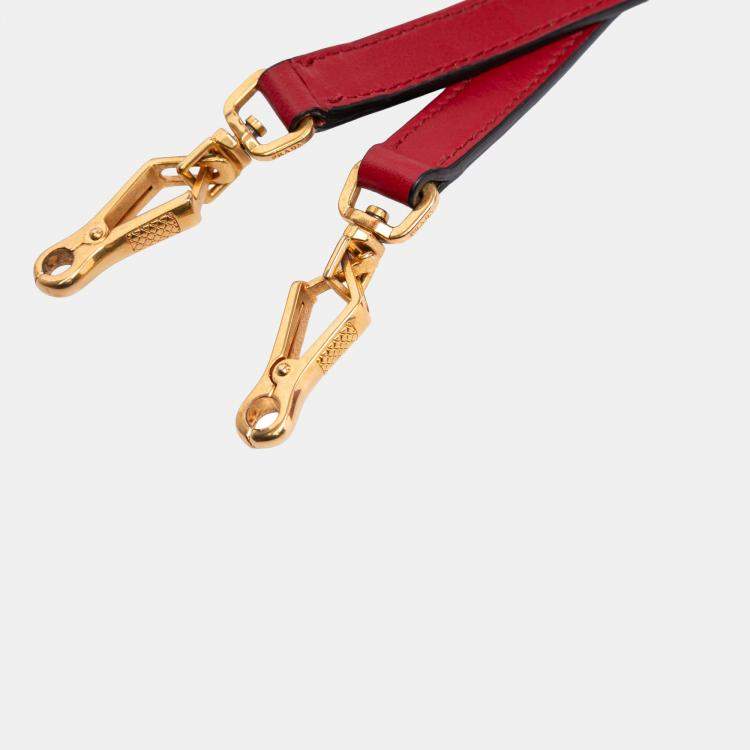 مملوكة مسبقًا Prada Red Saffiano And City Calf Esplanade Satchel