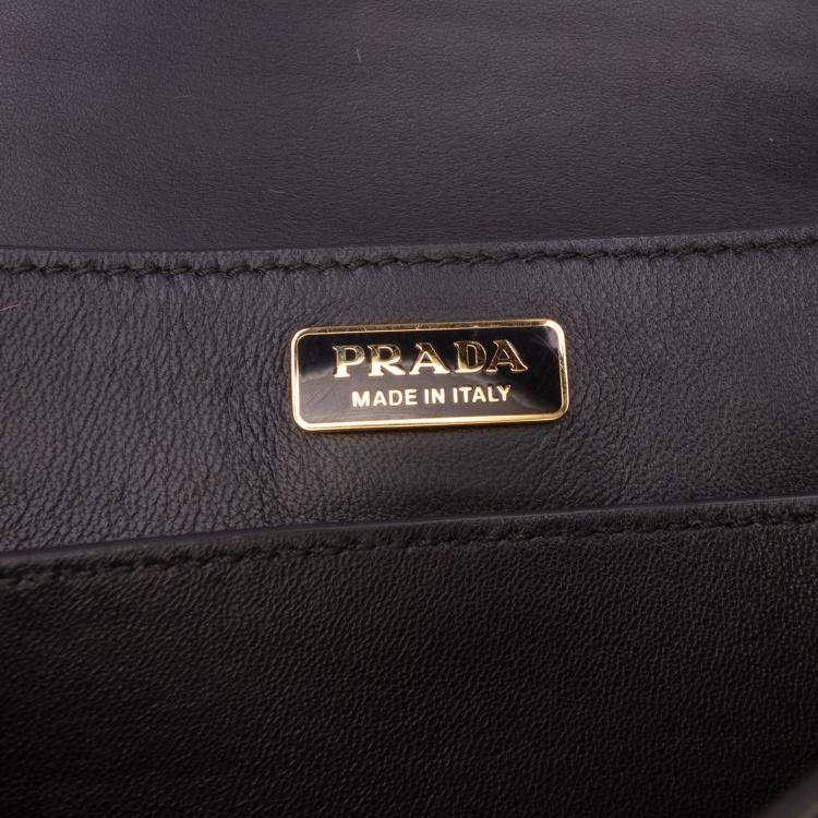 Pre Owned Prada Pink City Calf Trimmed Cavallino Cahier Crossbody
