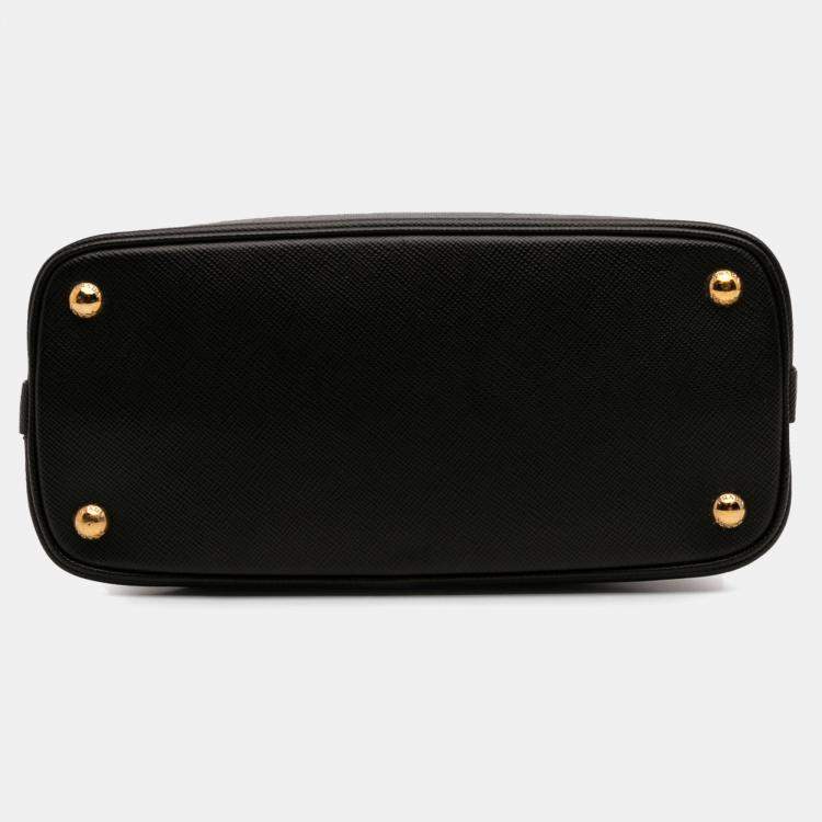 Pre Owned Prada Black Medium Saffiano Matinee Satchel