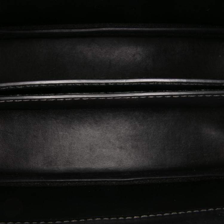 Pre Owned Prada Black Medium Saffiano Matinee Satchel