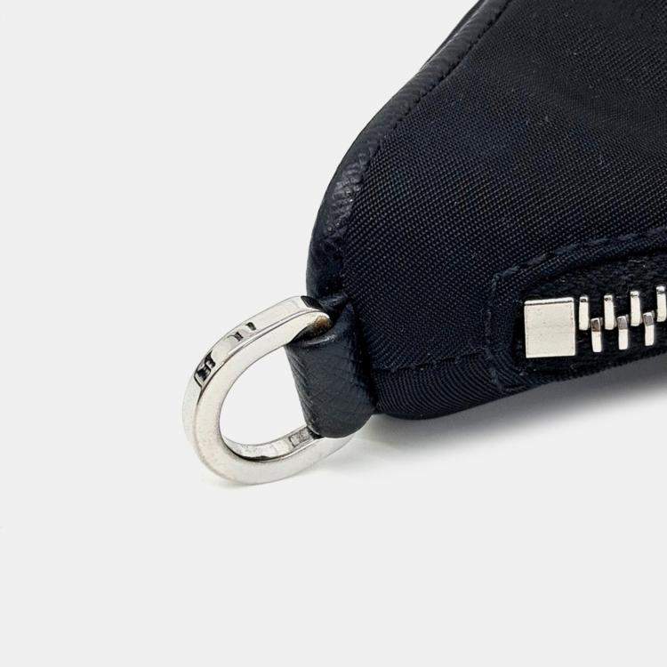 Pre Owned Prada Black Nylon Tessuto Chain Strap Hobo Bag