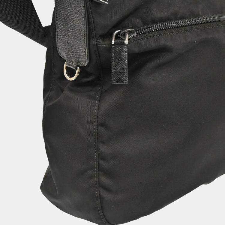 Pre Owned Prada Black Nylon Shoulder Bag