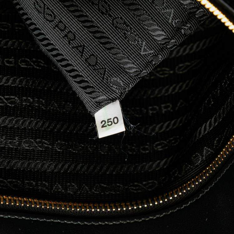 Pre Owned Prada Green Jacquard Triangolo Symbole Shopping Tote