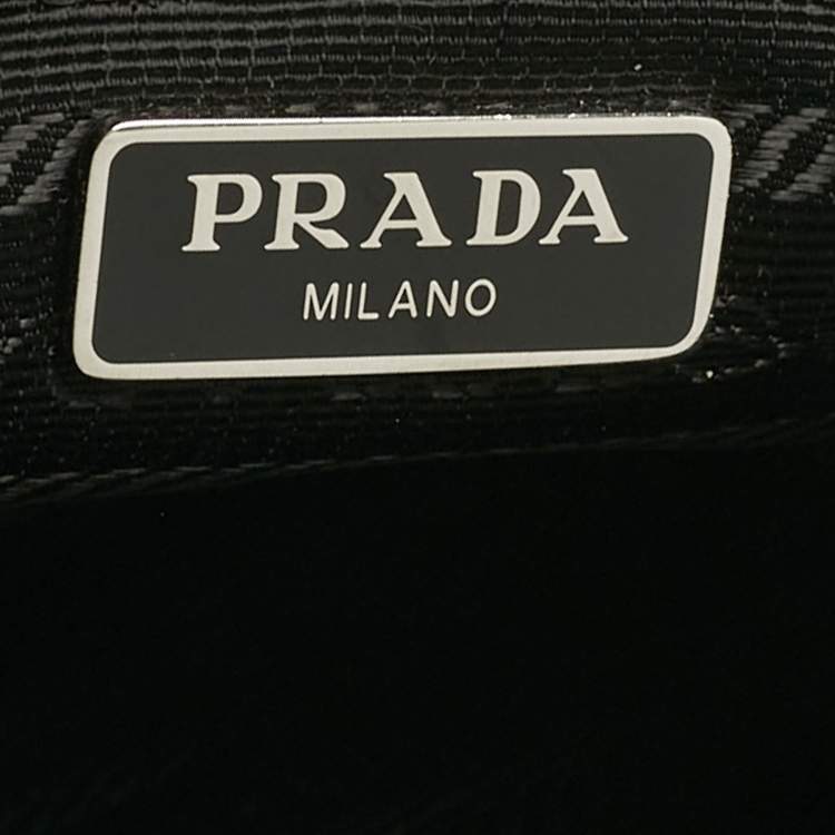 Pre Owned Prada Black Nylon Mini Re-Edition 2000 Baguette Bag