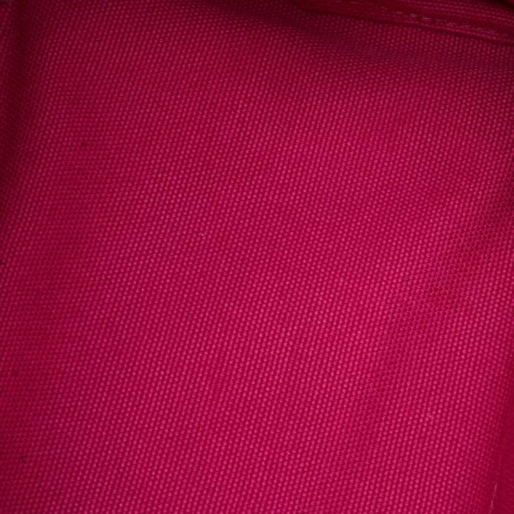 Pre Owned Prada Pink Canvas Small Canapa Logo Tote