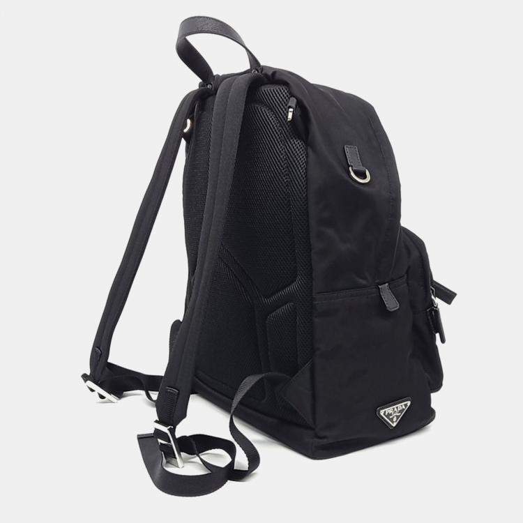 Pre Owned Prada Black fabric backpack