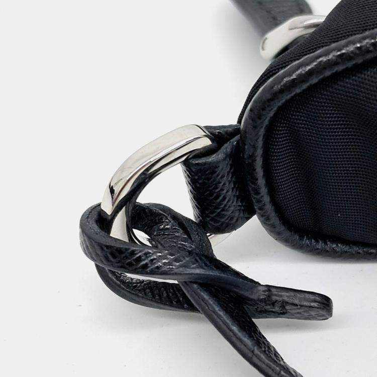 Pre Owned Prada Re-Nylon Tessuto Chain Strap Hobo Bag