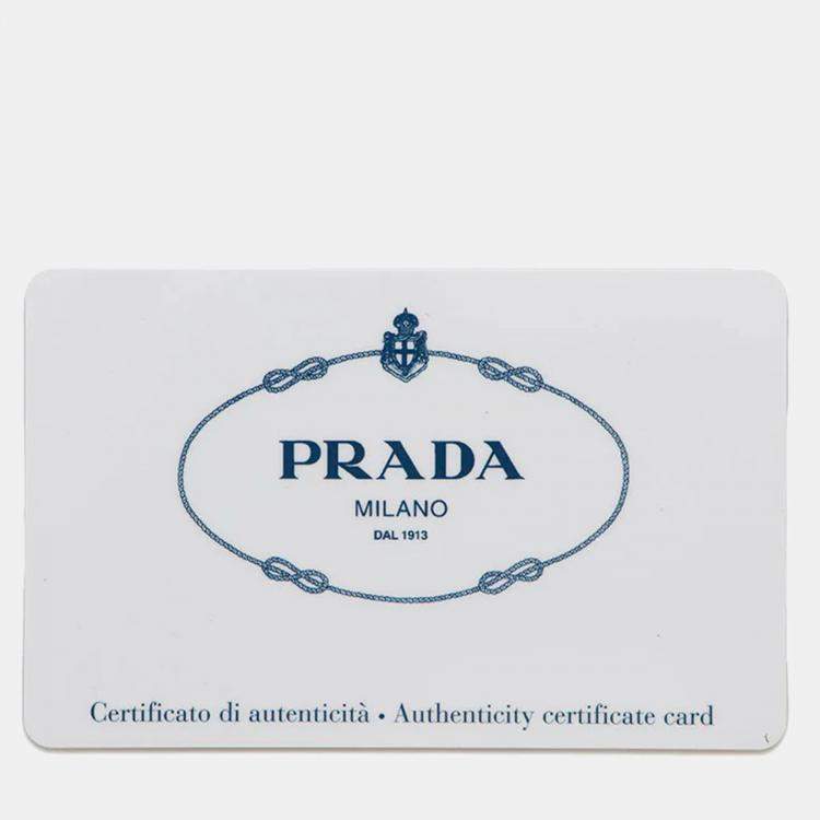 Pre Owned Prada Studded Black White Nylon Leather Shoulder Bag