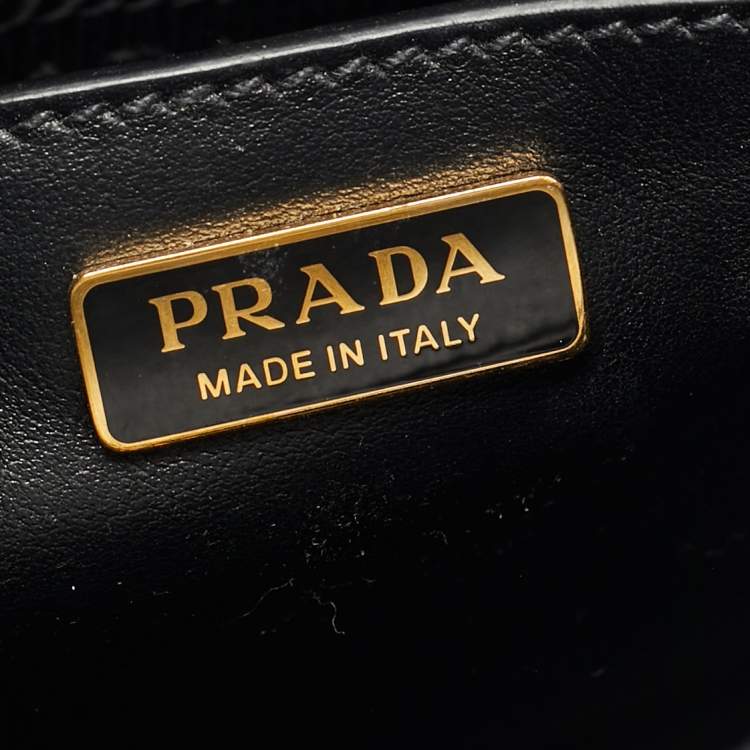 Pre Owned Prada Black Saffiano Leather Metropolis Tote