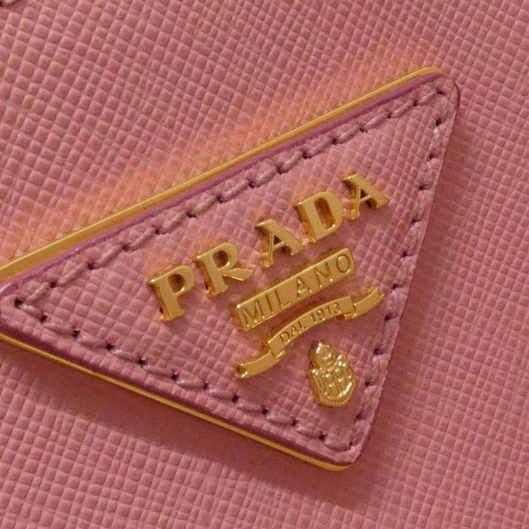 Pre Owned Prada Saffiano Lux Handbag