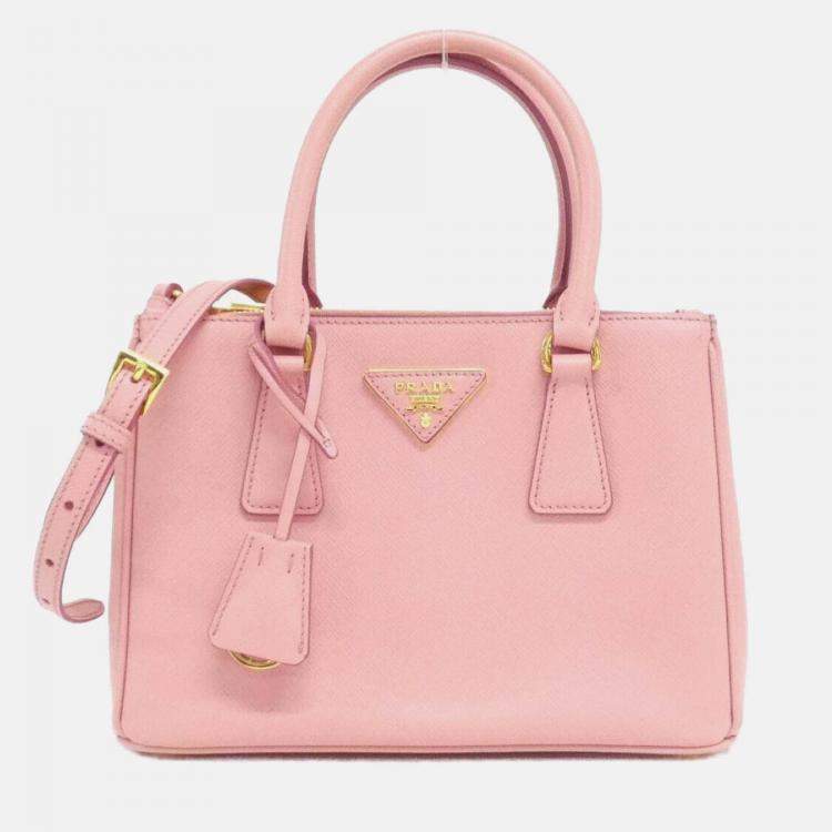 Pre Owned Prada Saffiano Lux Handbag