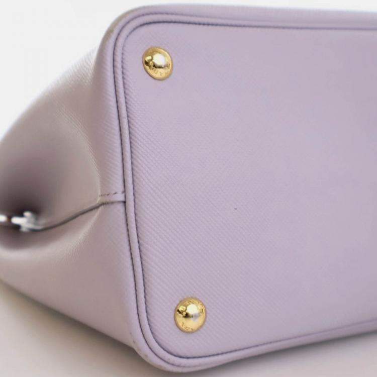 Pre Owned Prada Medium Saffiano Double Tote