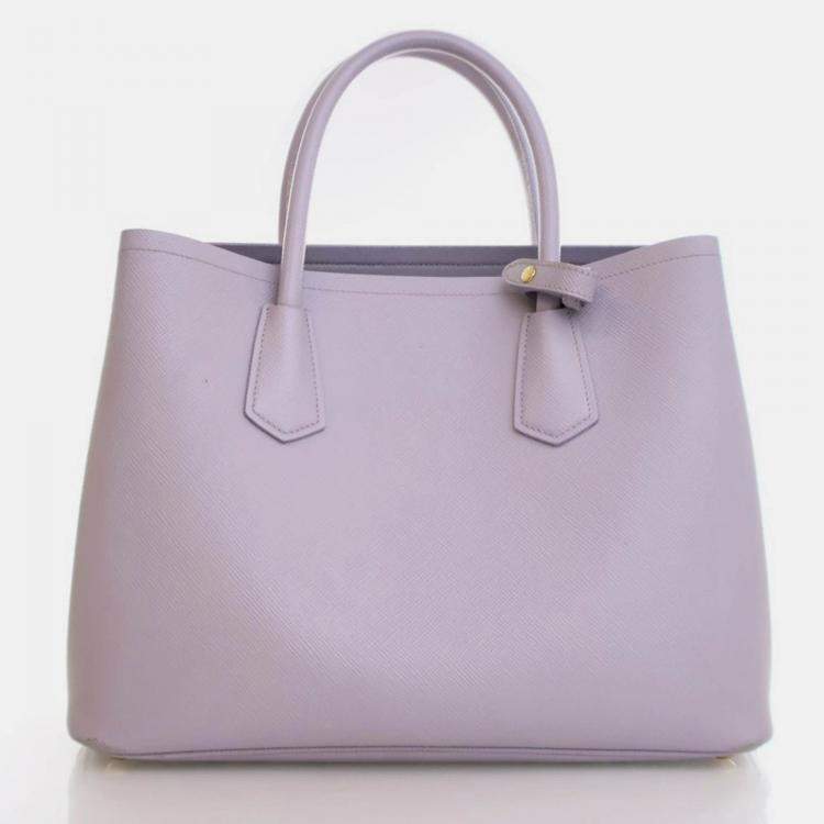 Pre Owned Prada Medium Saffiano Double Tote