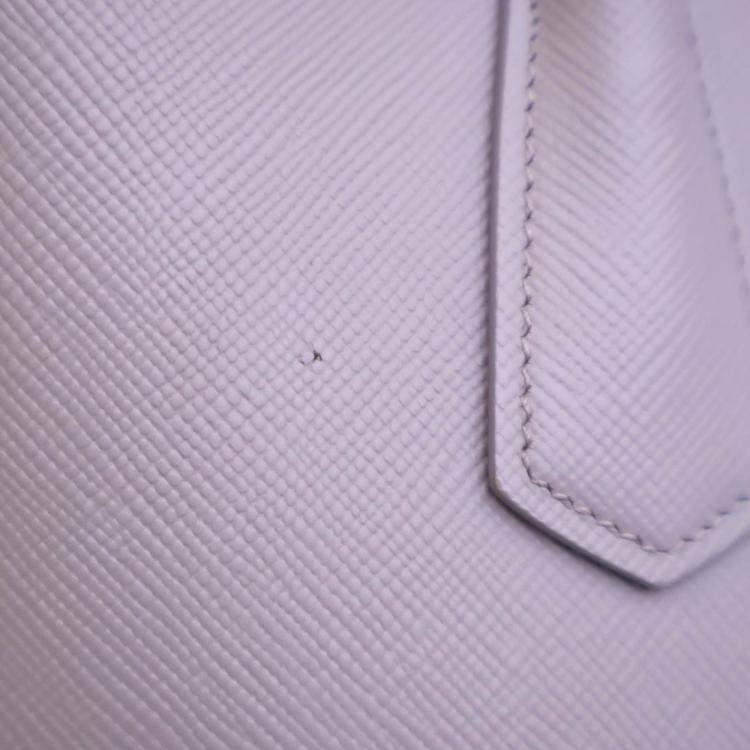 Pre Owned Prada Medium Saffiano Double Tote