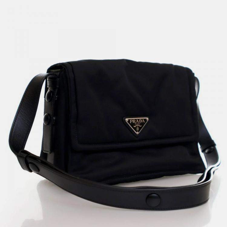 Pre Owned Prada Small Re-Nylon Padded Messenger Bag