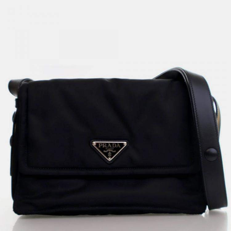 Pre Owned Prada Small Re-Nylon Padded Messenger Bag