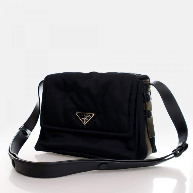 Pre Owned Prada Small Re-Nylon Padded Messenger Bag