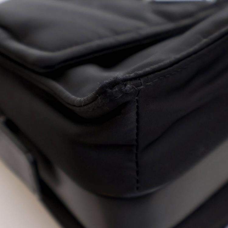 Pre Owned Prada Small Re-Nylon Padded Messenger Bag