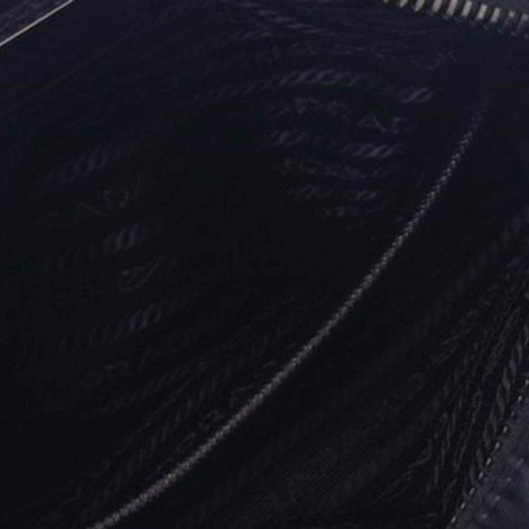 Pre Owned Prada Black Re-Nylon Messenger Bag