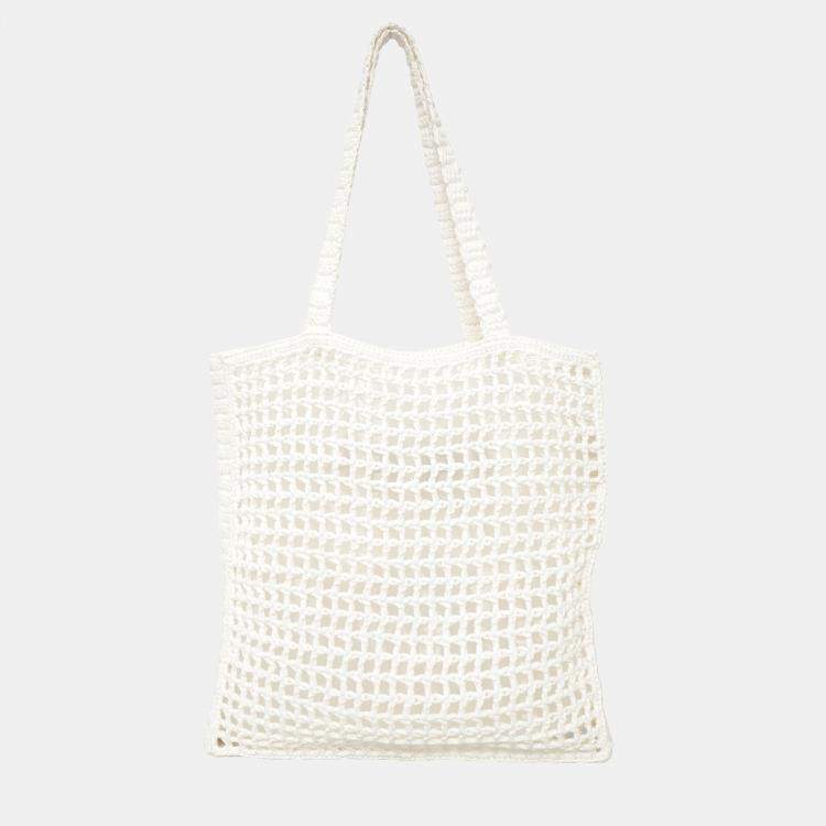 Pre Owned Prada Crochet Raffia Tote Bag